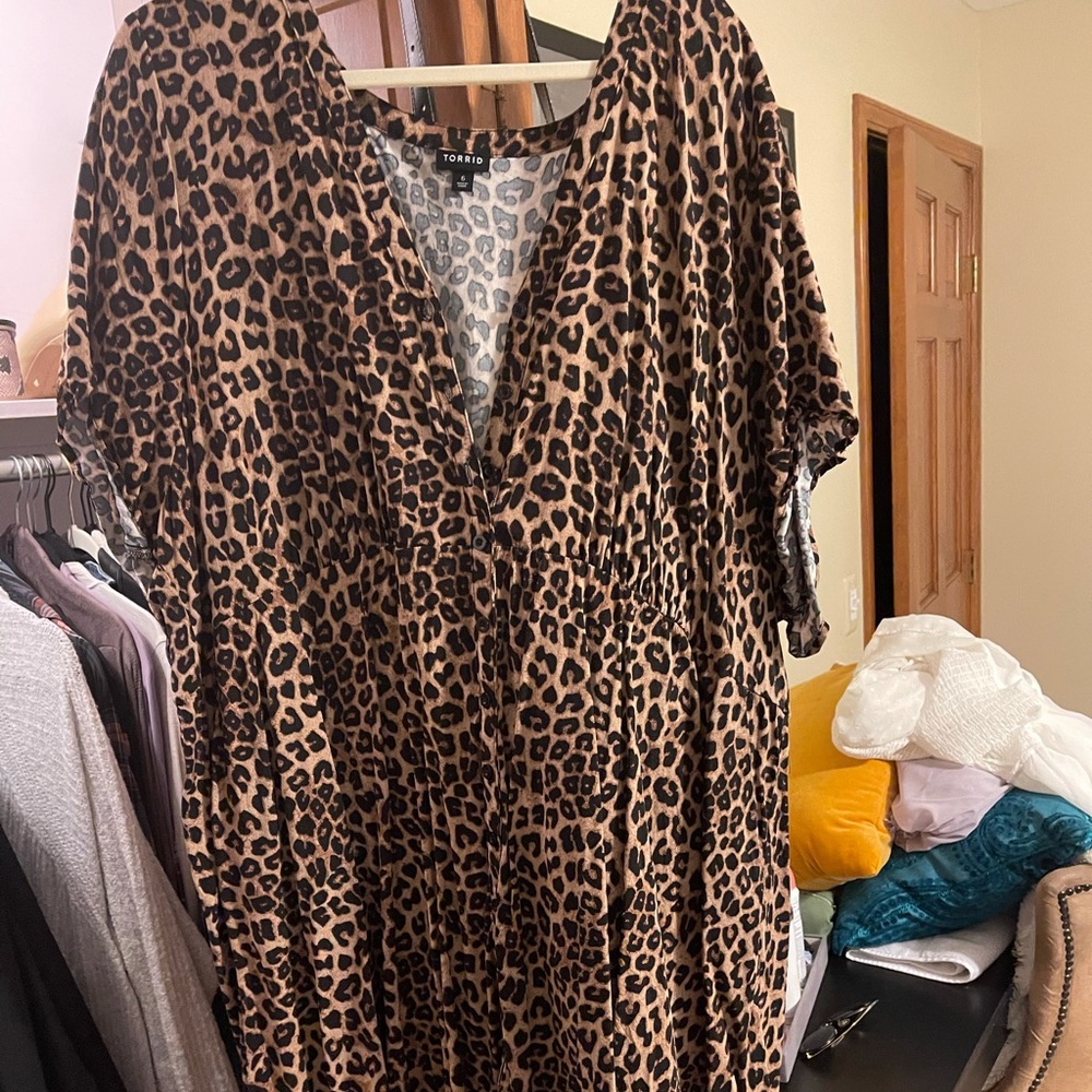 Size 6 Torrid Cheetah Dress
